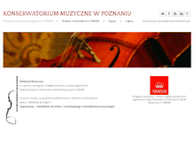 Tablet Screenshot of konserwatorium.pl